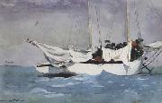 Winslow Homer Key West:Hauling Anchor (mk44) oil painting reproduction